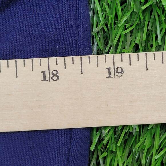 Vintage 80s JERZEES Henley Sweatshirt S/M 18x24 Purple Crop USA - Picture 5 of 10